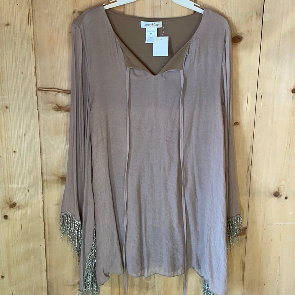 Sassybling Tunic with Bell sleeves
